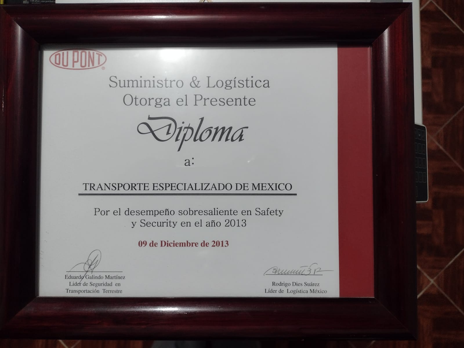 Reconocimientos DuPont